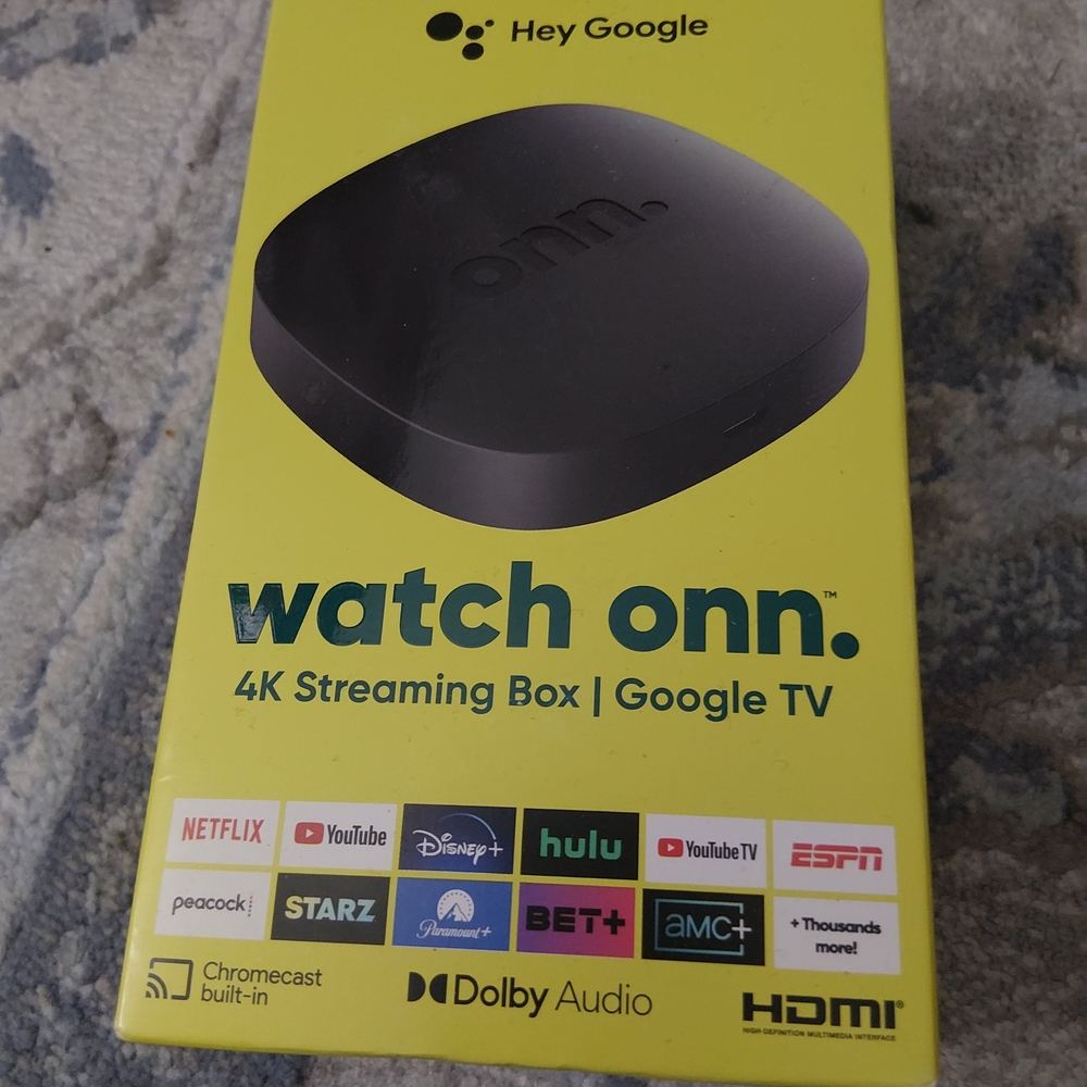 Brand NEW Onn 4K Google TV Streaming Box